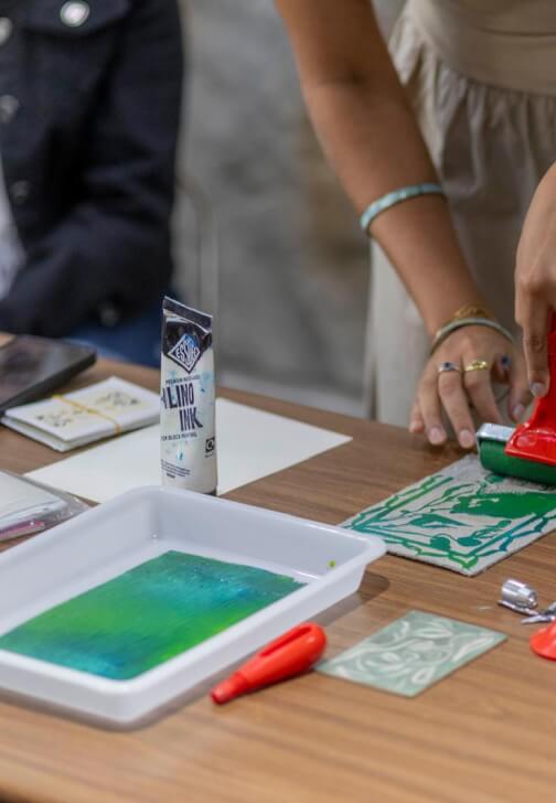 Lino and Clay: Tile Printing Workshop