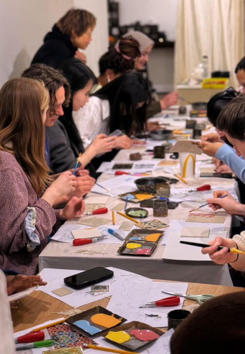 Lino and Clay: Tile Printing Workshop