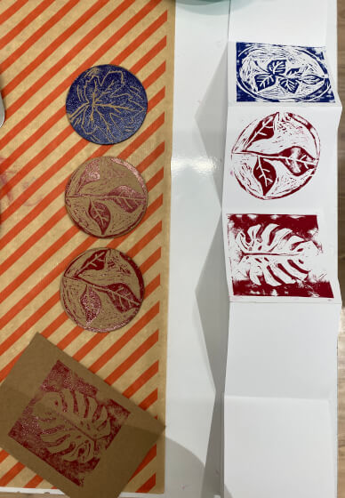 Lino Print Coaster Making Workshop