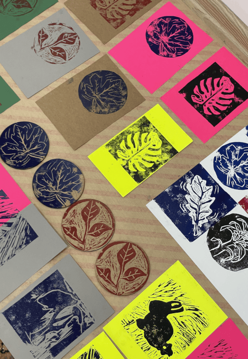 Lino Print Coaster Making Workshop