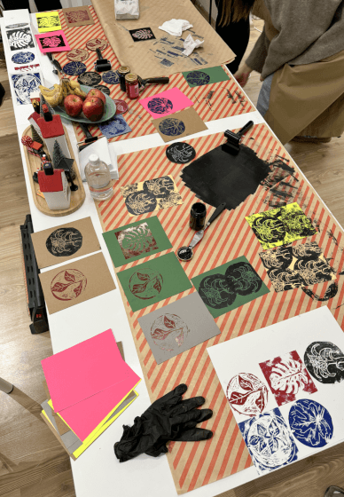 Lino Print Coaster Making Workshop