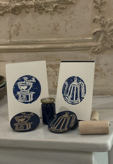Lino Print Coaster Making Workshop