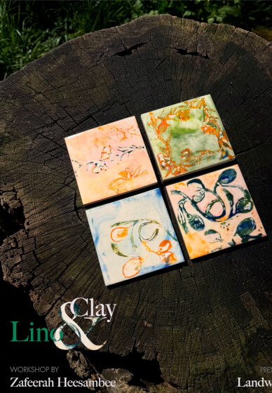 Lino Printing and Ceramic Tile Workshop