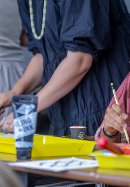 Lino Printing and Ceramic Tile Workshop