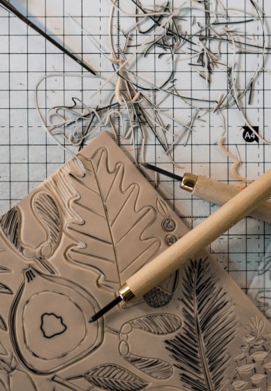 Jigsaw Linocut Printing with Colour Workshop