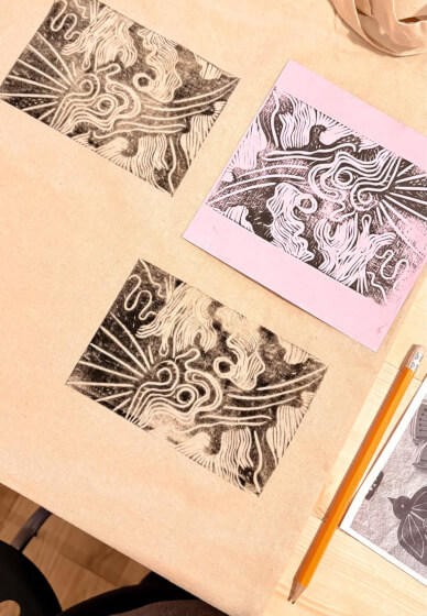 Lino Printing Workshop: Choose Your Own Item