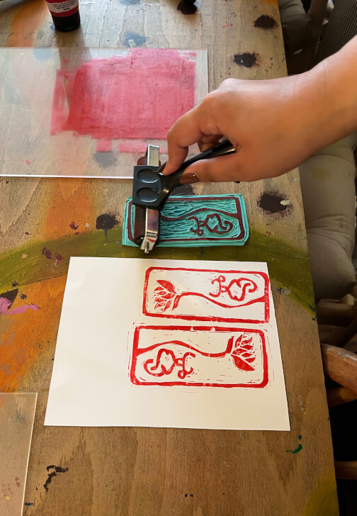 Lino Printing Workshop: Design Your Own Book Stamp