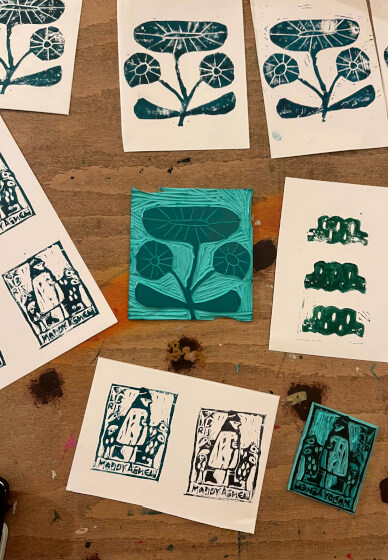 Lino Printing Workshop: Design Your Own Book Stamp