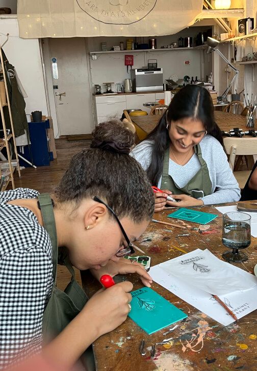 Lino Printing Workshop: Design Your Own Book Stamp