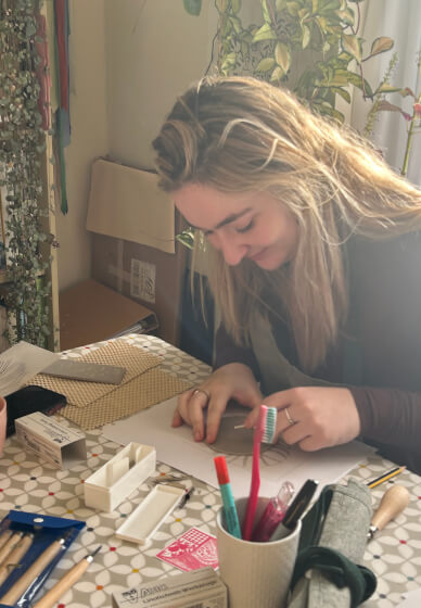 Linocut and Chine Collé Printmaking Workshop