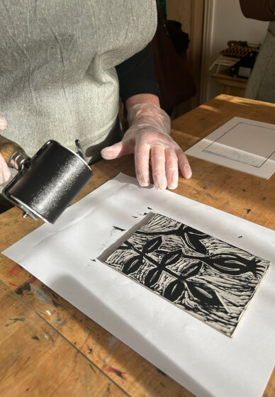 Linocut and Chine Collé Printmaking Workshop