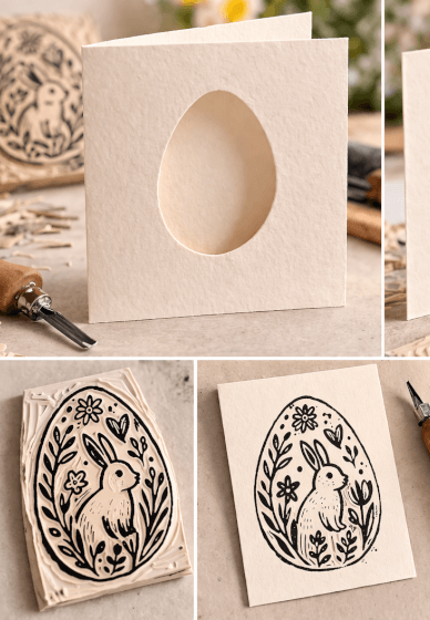 Linocut Easter Card Making Workshop