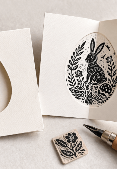 Linocut Easter Card Making Workshop