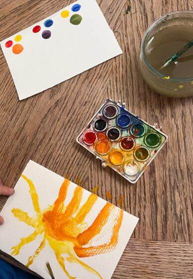 Little Artists, Baby and Me Painting