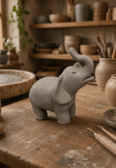 Little Elephant Clay Sculpting Workshop