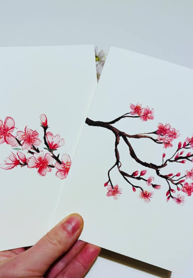 Loose Flowers with Gold Accents: Watercolour Workshop