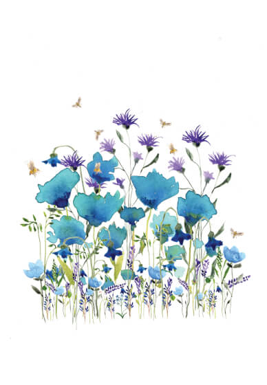 Loose Flowers with Gold Accents: Watercolour Workshop