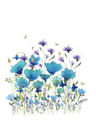 Loose Flowers with Gold Accents: Watercolour Workshop