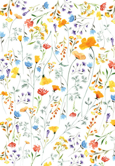 Loose Flowers with Gold Accents: Watercolour Workshop