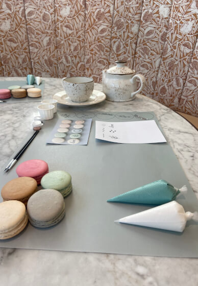Macaron Decorating and Flower Wreath Making Workshop