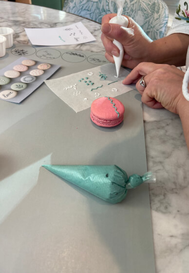 Macaron Decorating and Flower Wreath Making Workshop