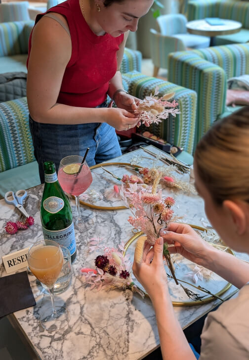 Macaron Decorating and Flower Wreath Making Workshop
