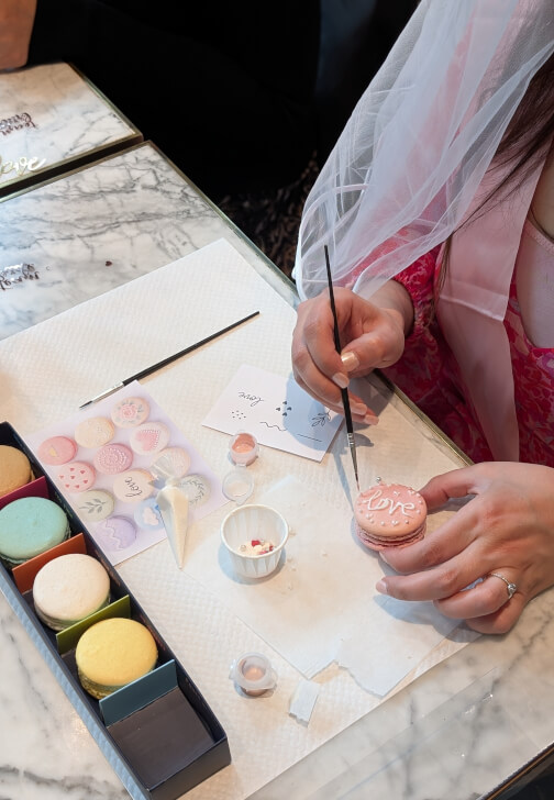 Macaron Decorating and Flower Wreath Making Workshop