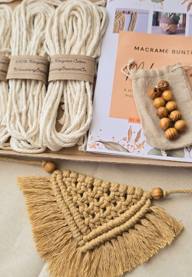 DIY Macrame Bunting Kit