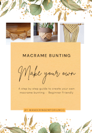 DIY Macrame Bunting Kit
