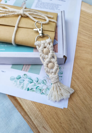 Macrame DIY Keychain Kit