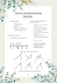 Macrame DIY Keychain Kit