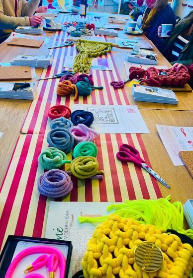 Macrame Knotted Jewellery Class