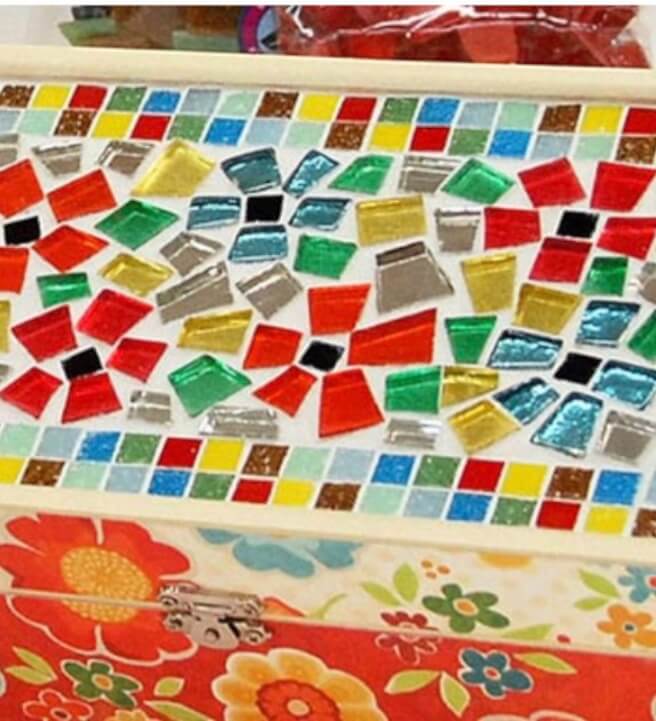 Make a Mosaic Treasure Box or Jewerly Box Workshop in East Barnet
