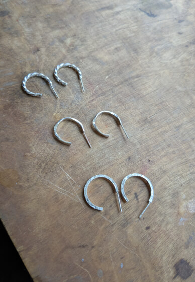 Make a Pair of Silver Hoop Earrings