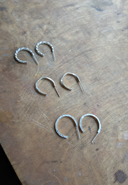 Make a Pair of Silver Hoop Earrings