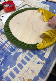 Make an Upholstered Cork Lined Pinboard