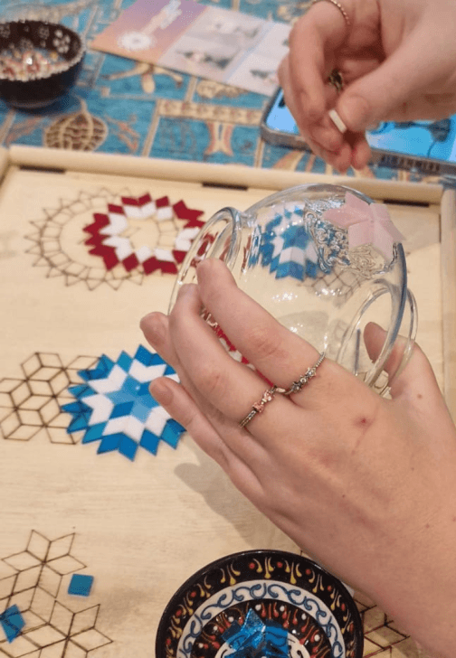 Make Mosaic Lamp Workshop Leeds