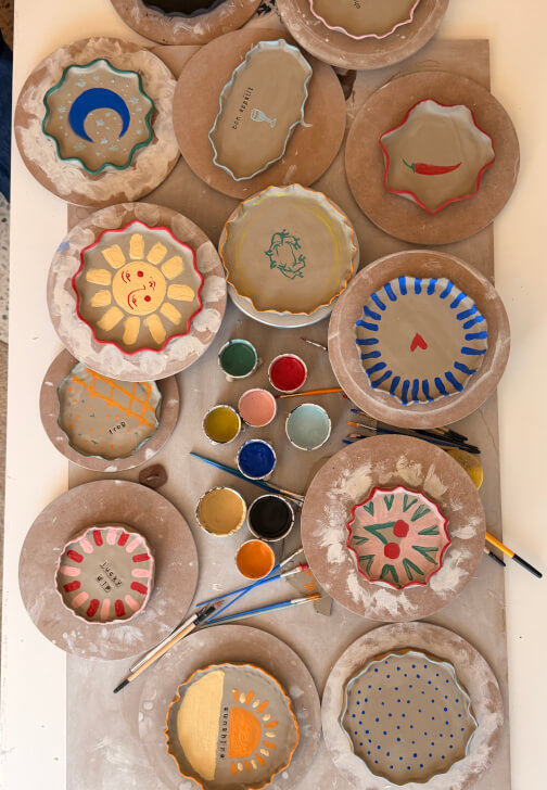 Make Your Own Ceramic Plates Workshop (2 Plates, 18cm)