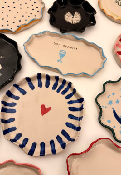 Make Your Own Ceramic Plates Workshop (2 Plates, 18cm)