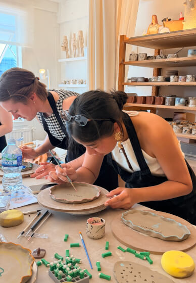 Make Your Own Ceramic Plates Workshop (2 Plates, 18cm)