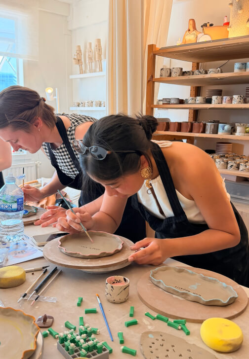 Make Your Own Ceramic Plates Workshop (2 Plates, 18cm)