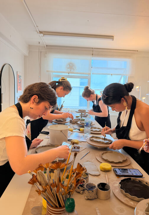 Make Your Own Ceramic Plates Workshop (2 Plates, 18cm)