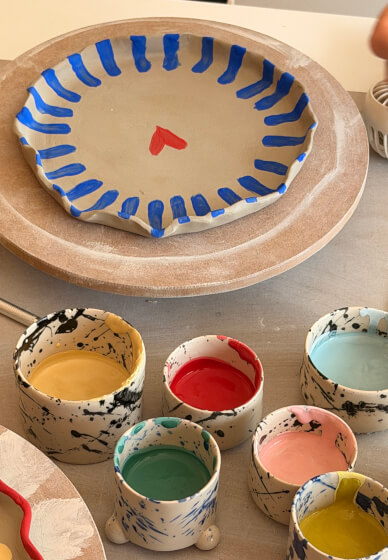 Make Your Own Ceramic Plates Workshop (2 Plates, 18cm)