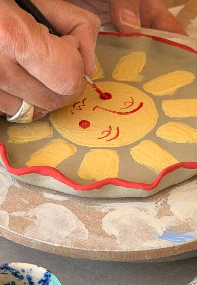 Make Your Own Ceramic Plates Workshop (2 Plates, 18cm)