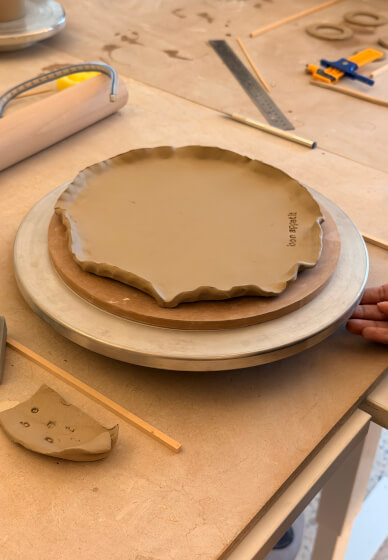 Make Your Own Ceramic Plates Workshop (2 Plates, 18cm)