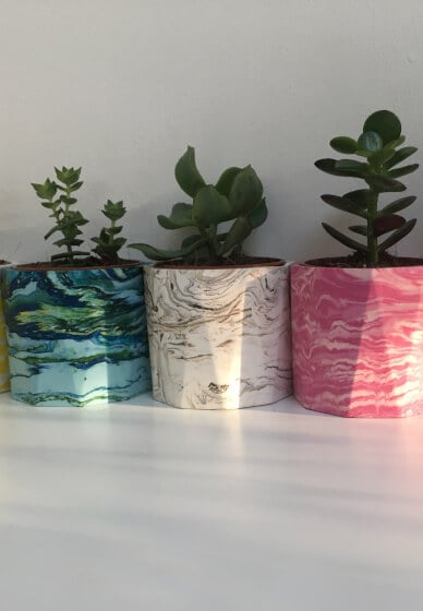 Marbled Plant Pot Making Workshop