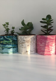Marbled Plant Pot Making Workshop