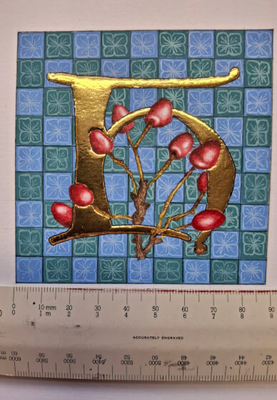 Medieval Gold Leaf Illuminated Letters: Half Day Masterclass