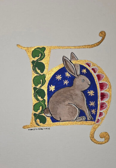 Medieval Gold Leaf Illuminated Letters: Half Day Masterclass