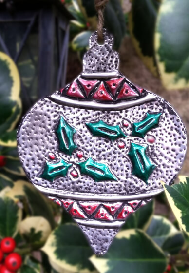 Metal Embossed Christmas Tree Ornament Workshop